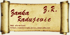 Žanka Radujević vizit kartica